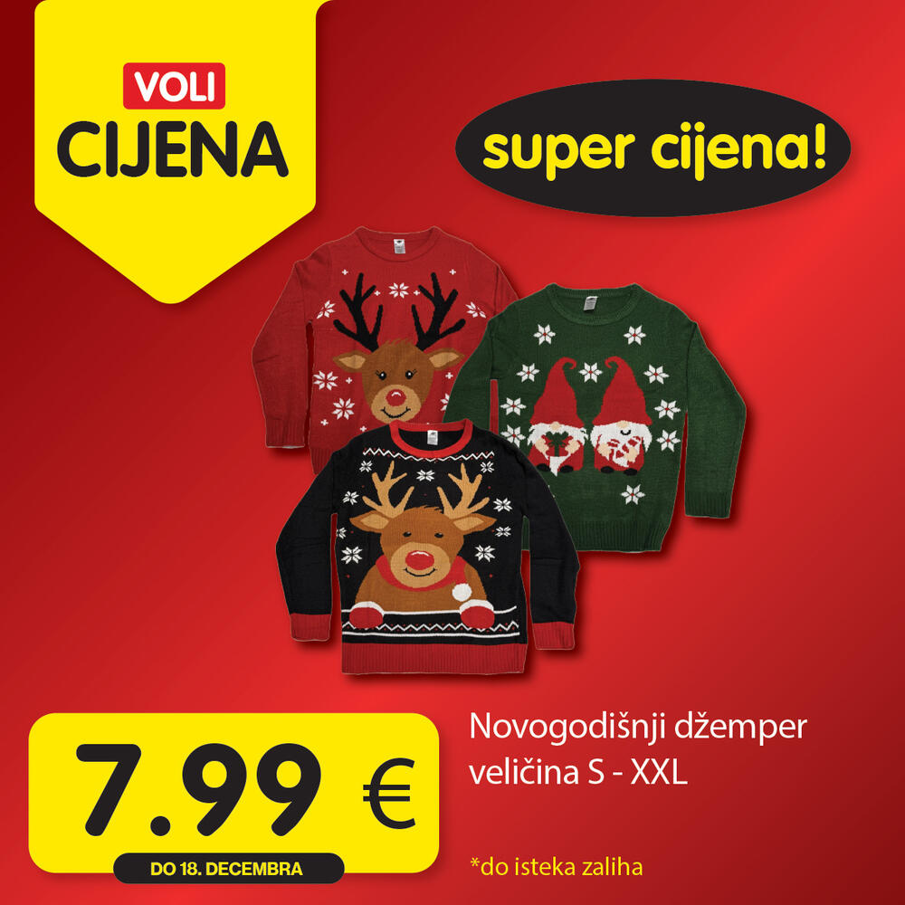 <p>Potražite proizvode sa specijalnom oznakom Voli cijena i uštedite vaš kućni budžet.</p>