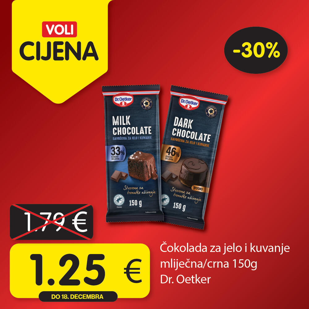 <p>Potražite proizvode sa specijalnom oznakom Voli cijena i uštedite vaš kućni budžet.</p>