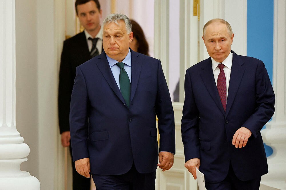 Orban i Putin u Moskvi u julu, Foto: Rojters