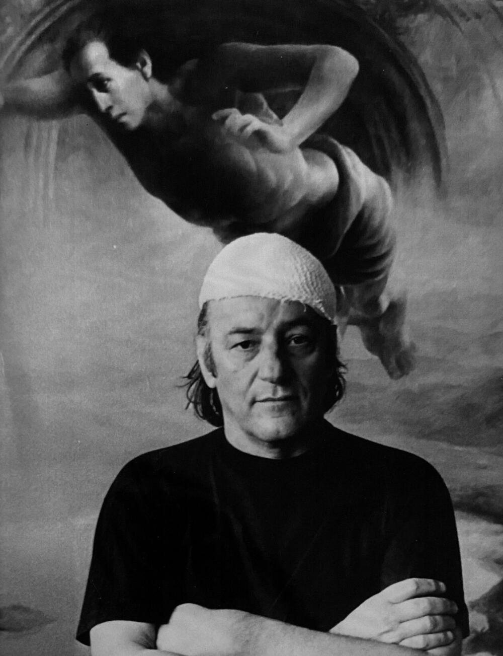 Mirko Kovač nakon povređivanja u Beogradu 1991.