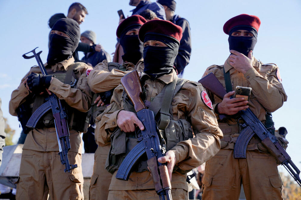 Pripadnici Sirijske nacionalne armije koju podržava Turska