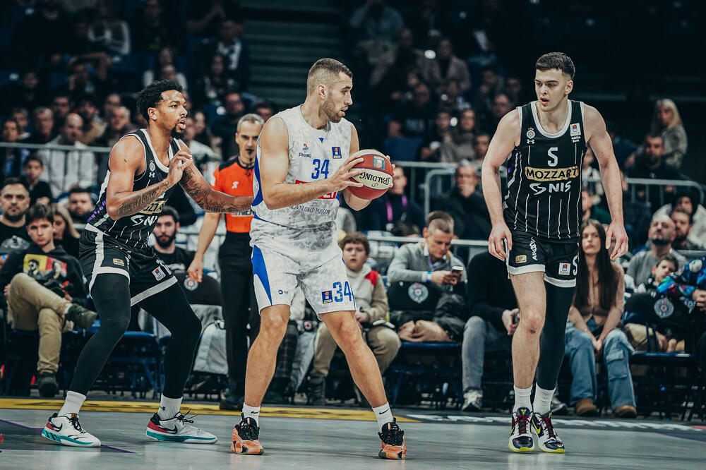 Kenan Kamenjaš na utakmici sa Partizanom u Beogradu, Foto: ABA liga/Dragana Stjepanović