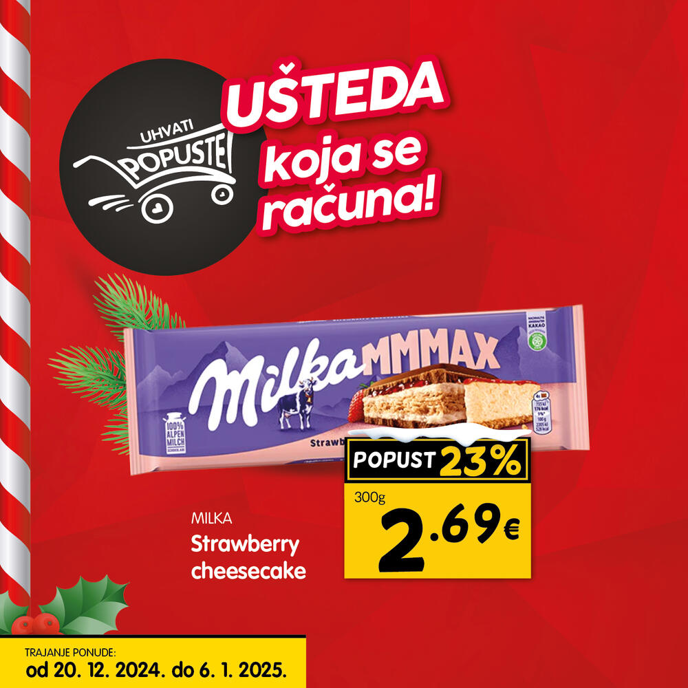 <p>Za vašu idealnu prazničnu trpezu, uhvati popuste od 20. decembra do 6. januara u svim VOLI i Naš diskont marketima, kao i u našoj <a href="https://www.voli.me/" target="_blank">online prodavnici</a> ✨</p>