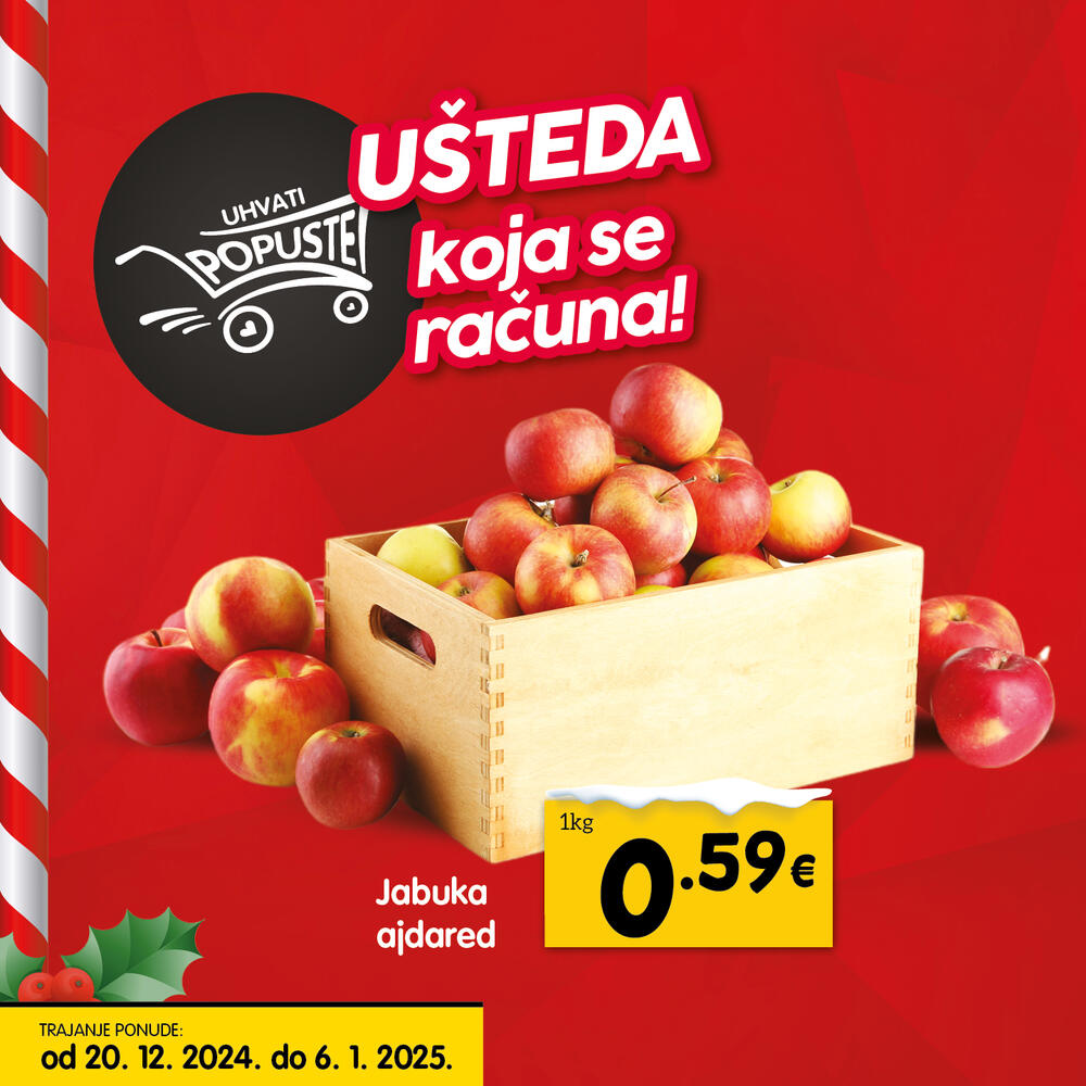 <p>Za vašu idealnu prazničnu trpezu, uhvati popuste od 20. decembra do 6. januara u svim VOLI i Naš diskont marketima, kao i u našoj <a href="https://www.voli.me/" target="_blank">online prodavnici</a> ✨</p>