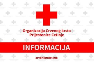 Crveni krst Cetinje organizovao podršku za sugrađane