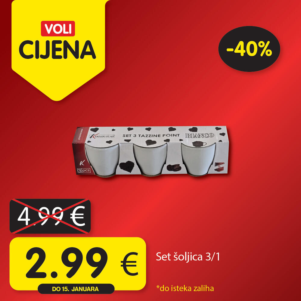 <p><em>Svratite do obližnjeg VOLI ili Naš diskont marketa, i obavite najpovoljniju kupovinu, značajno štedeći kućni budžet.</em></p>