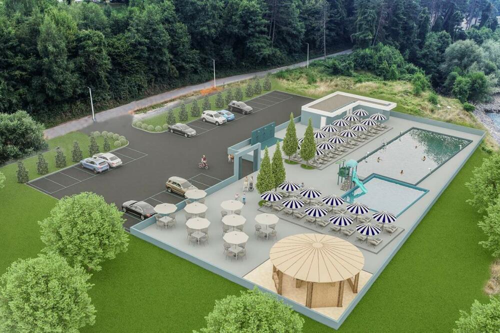 Projektovani izgled bazena, Foto: Opština