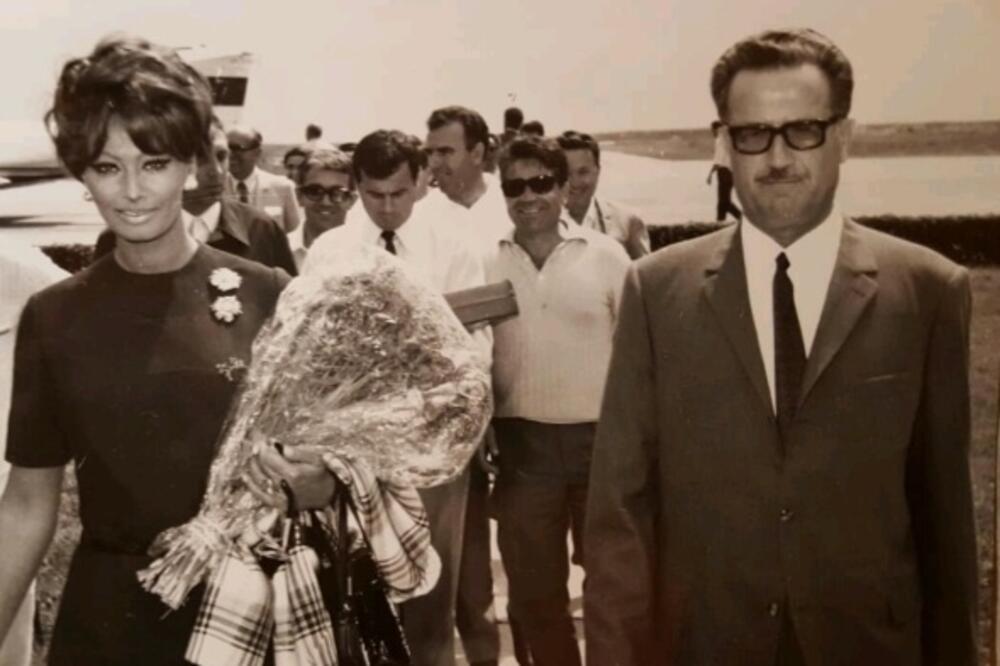 Sofija Loren i Milo Medigović, Foto: Privatna arhiva