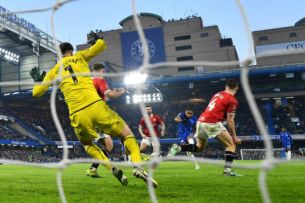 Nkunku (Čelsi) pogaša mrežu Morekamba, Foto: Reuters