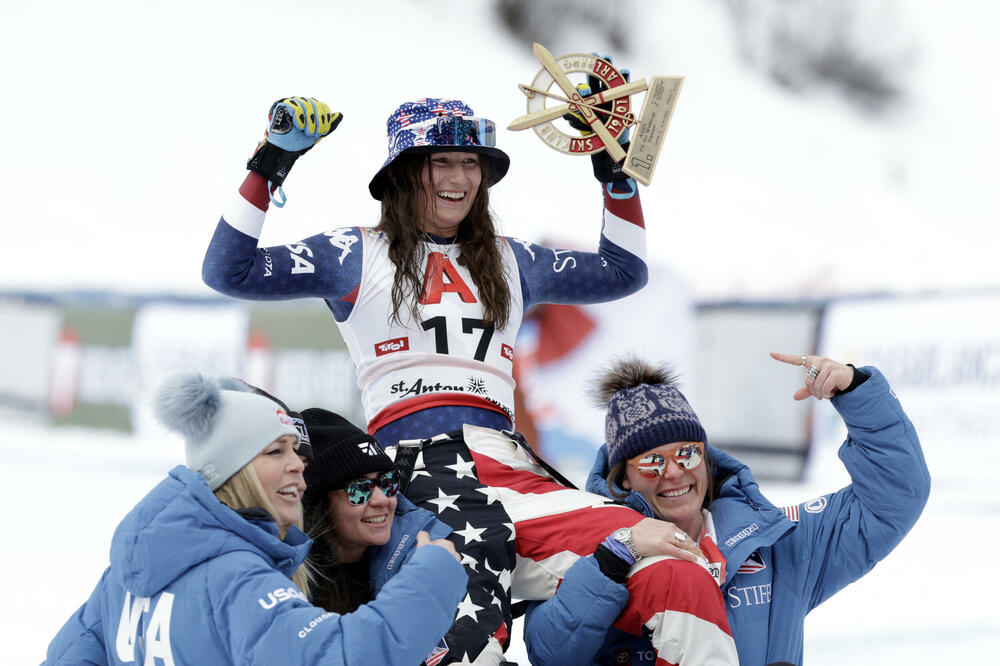 Slavlje u ameičkom timu zbog pobjede Loren, Foto: REUTERS