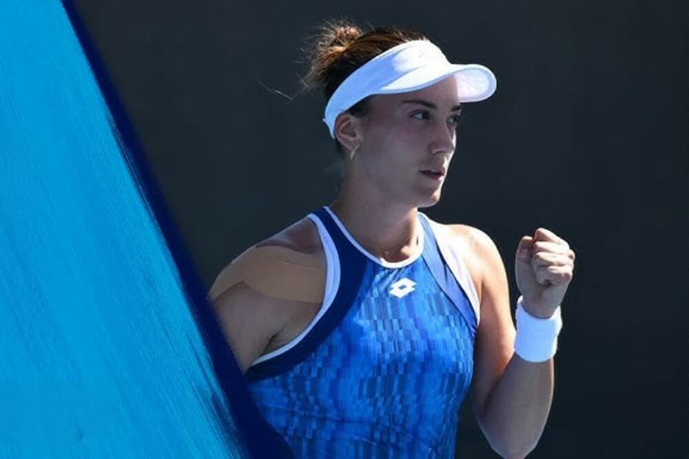 Danka Kovinić tokom meča sa Lulu Sun, Foto: Australian open