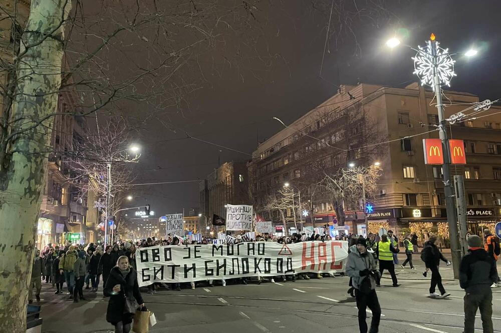 Sa protesta u Beogradu, Foto: Čitalac Vijesti