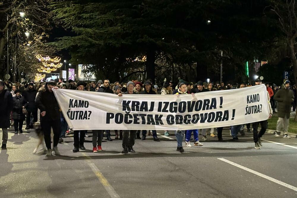 Detalj sa protesta, Foto: Aljoša Turović