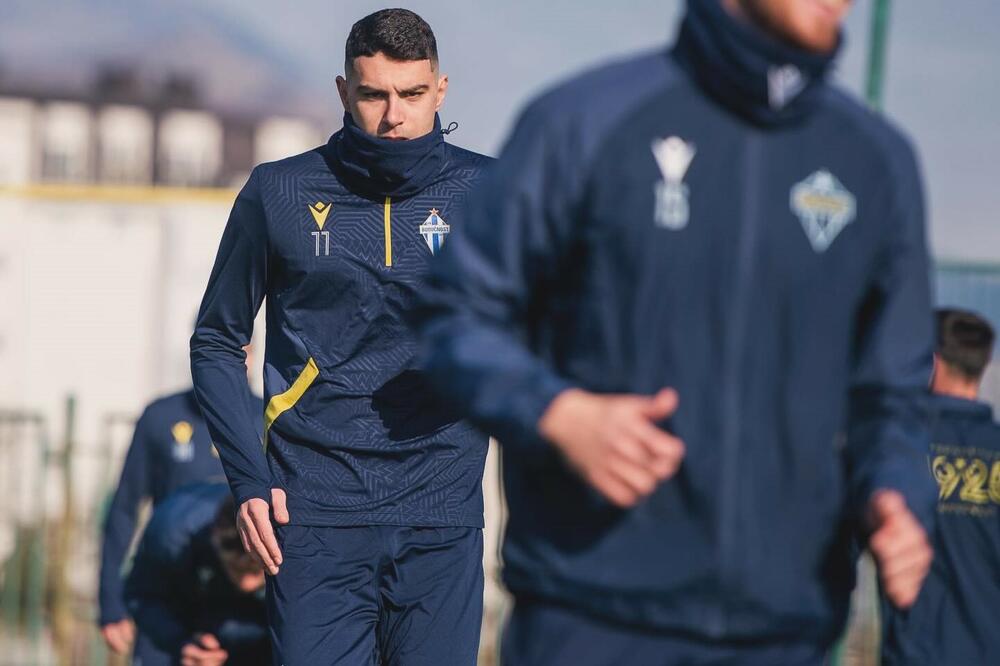 Bojović na treningu Budućnosti, Foto: FK Budućnost/Rusmin Radič
