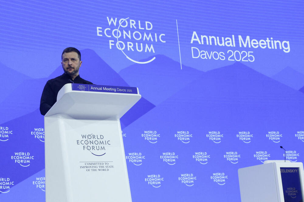 Volodimir Zelenski na Svjetskom ekonomskom forumu, Foto: REUTERS
