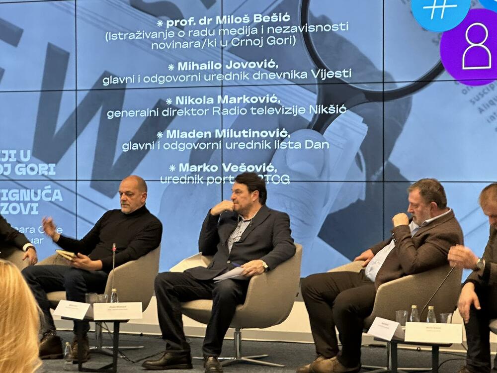 <p>Glavni urednik “Vijesti” Mihailo Jovović rekao je da je veoma zadovoljan istraživanjem</p>