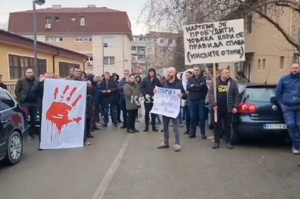 Sa protesta u Sjevernoj Mitrovici, Foto: Printscreen/Youtube