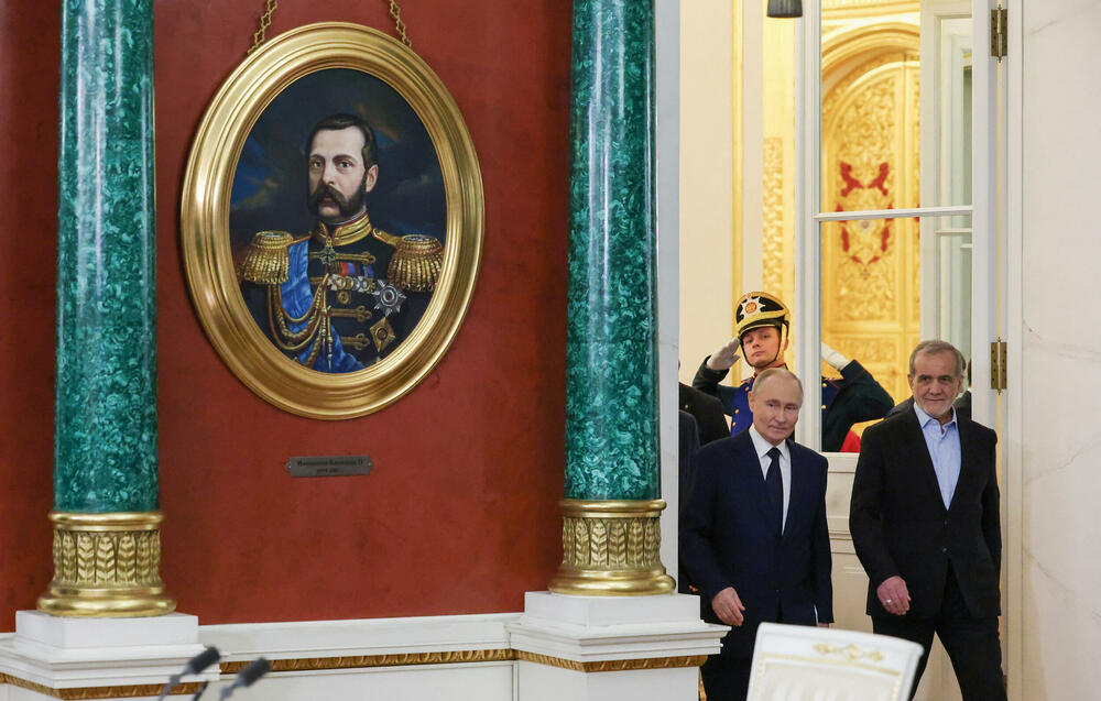 San o imperiji koja bi imala jak uticaj i daleko od svog regiona se srušio:  Putin sa iranskim predsjednikom Pezeškijanom