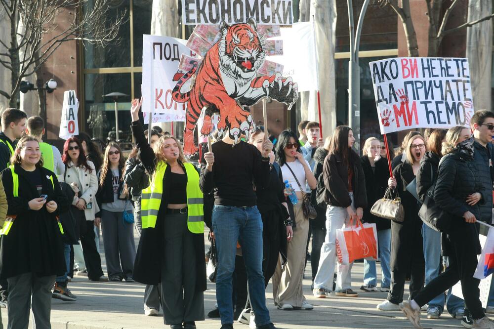 Protest studenata u Srbiji, Foto: Beta