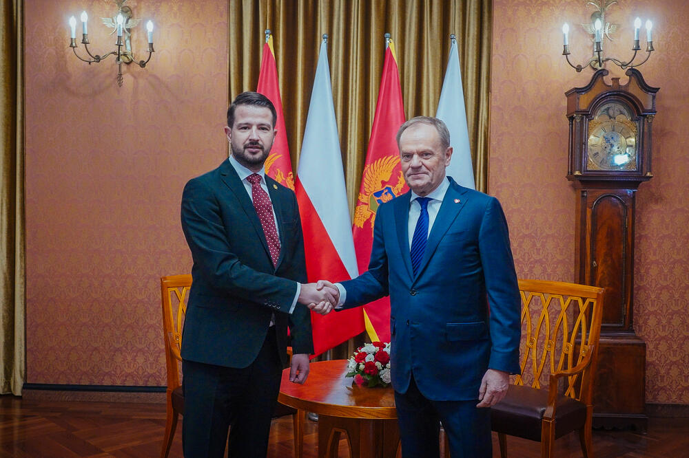 Milatović i Tusk, Foto: Kancelarija za odnose s javnošću predsjednika Crne Gore