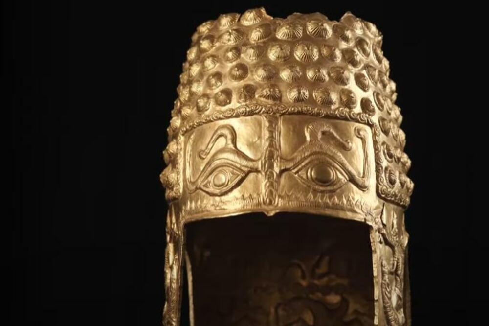 Zlatna kaciga iz Kotofenestija, Foto: Printscreen YouTube