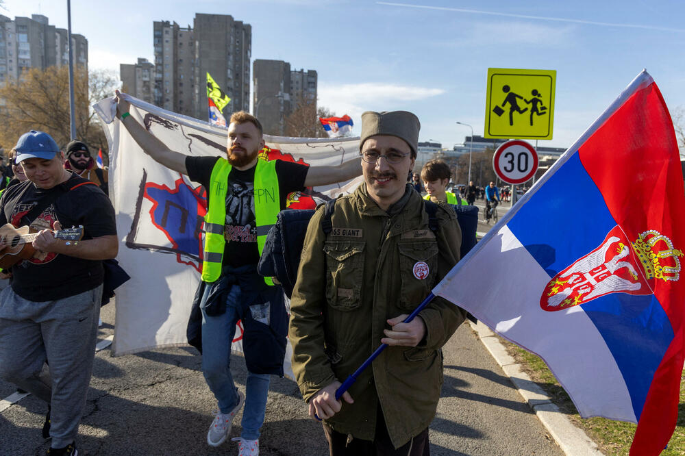 Detalj sa jučerašnjeg dijela protestnog marša, Foto: Reuters