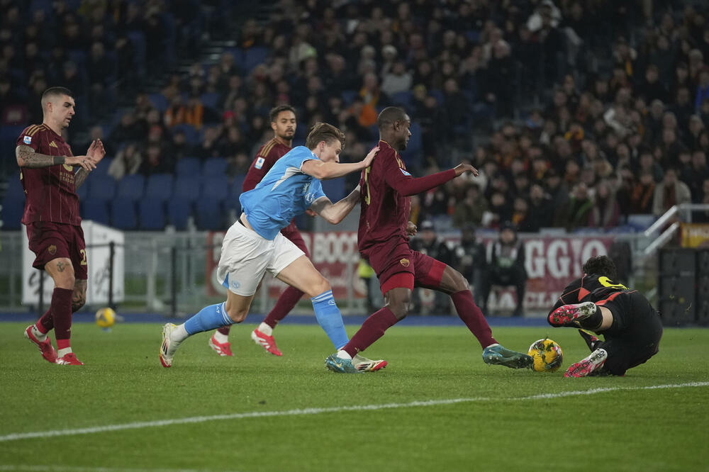 Detalj sa meča, Foto: Beta/AP Photo/Andrew Medichini