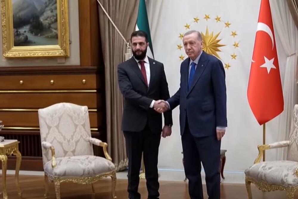 Ahmad al Šara i Redžep Erdogan, Foto: Printscreen/YouTube/Kanal13
