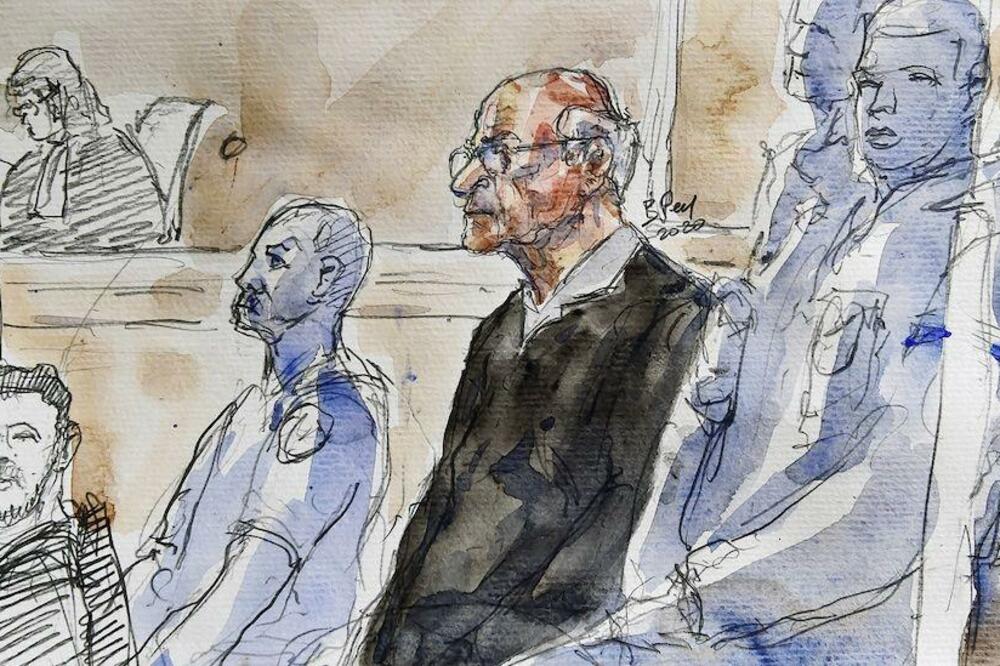 Skica sa prvog ročišta, održanog 2020. godine, Foto: AFP