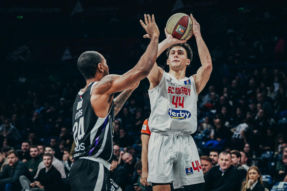Luka Bogavac na utakmici sa Partizanom, Foto: ABA liga/Dragana Stjepanović