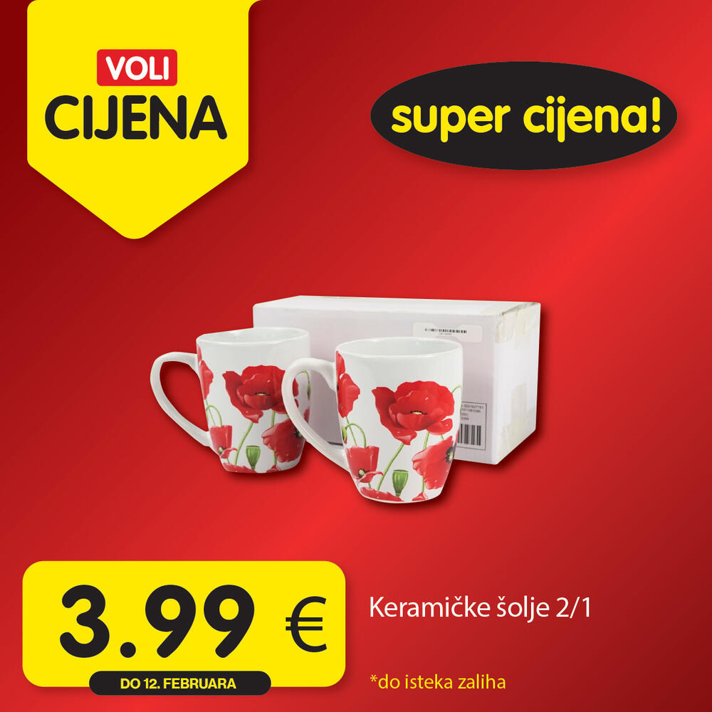 <p><em>Za najbolju trgovinu birajte proizvode po VOLI cijenama.</em></p>