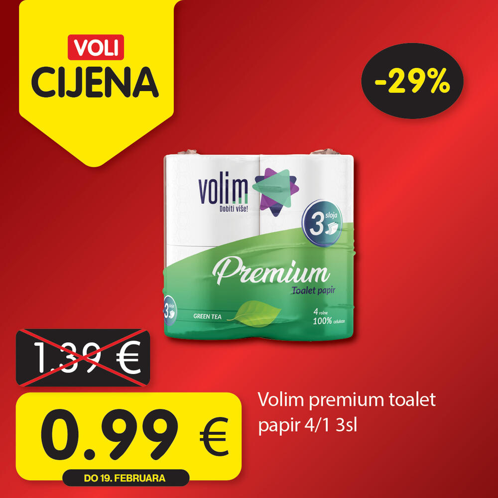 <p>Uštedite kupujući po najpovoljnijim Voli cijenama! Potražite omiljene iz novog kruga akcijskih proizvoda, u svim VOLI i Naš diskont marketima.</p>