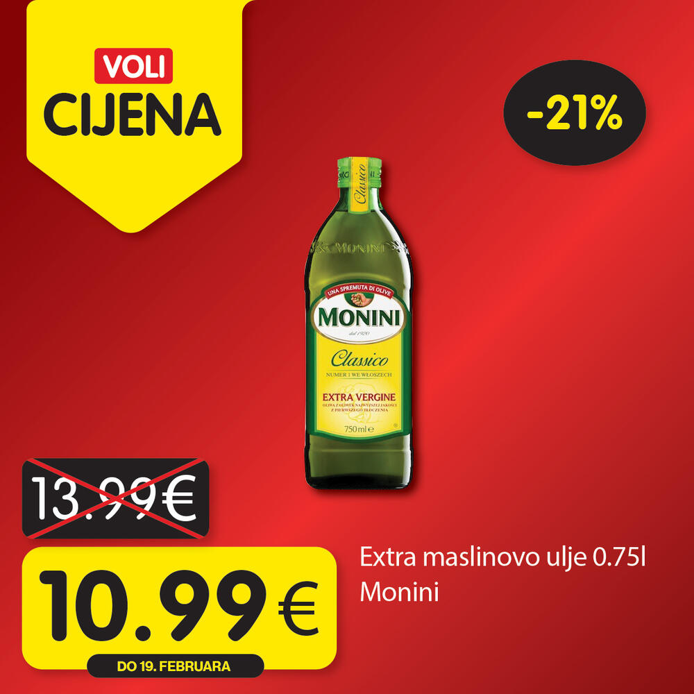 <p>Uštedite kupujući po najpovoljnijim Voli cijenama! Potražite omiljene iz novog kruga akcijskih proizvoda, u svim VOLI i Naš diskont marketima.</p>