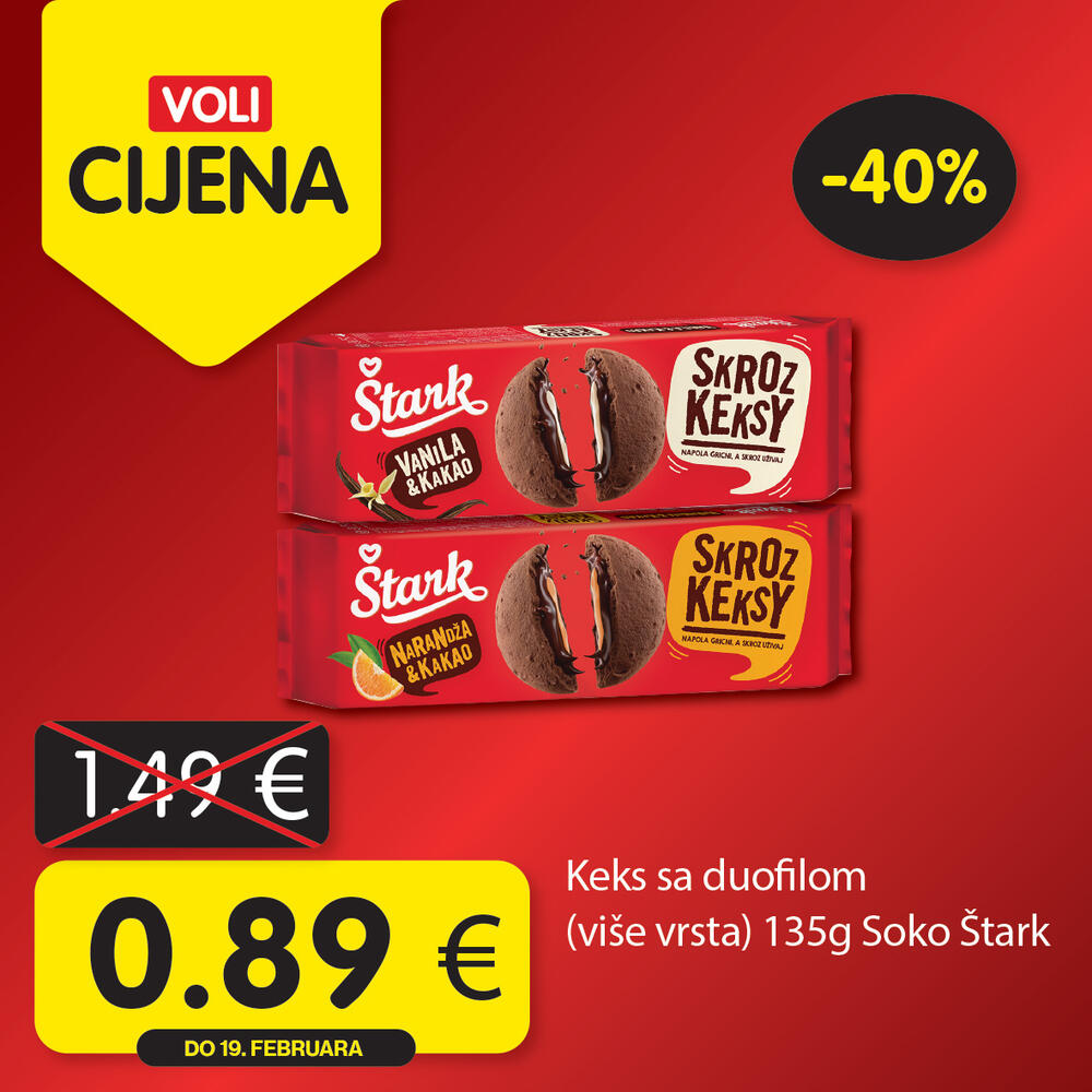 <p>Uštedite kupujući po najpovoljnijim Voli cijenama! Potražite omiljene iz novog kruga akcijskih proizvoda, u svim VOLI i Naš diskont marketima.</p>