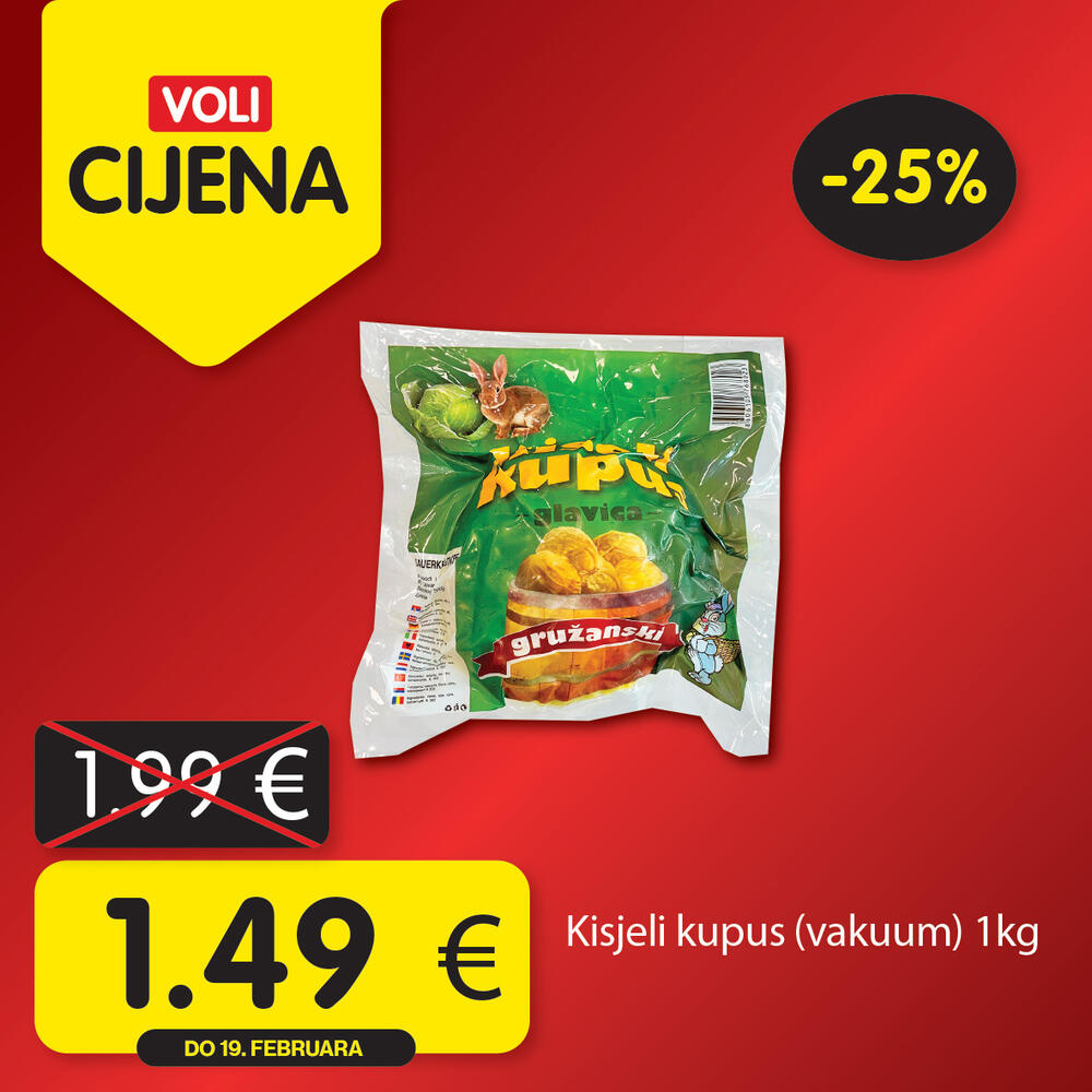 <p>Uštedite kupujući po najpovoljnijim Voli cijenama! Potražite omiljene iz novog kruga akcijskih proizvoda, u svim VOLI i Naš diskont marketima.</p>