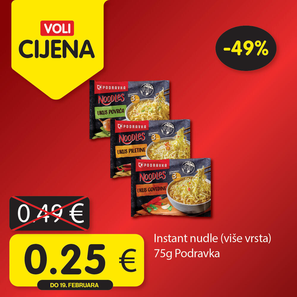 <p>Uštedite kupujući po najpovoljnijim Voli cijenama! Potražite omiljene iz novog kruga akcijskih proizvoda, u svim VOLI i Naš diskont marketima.</p>