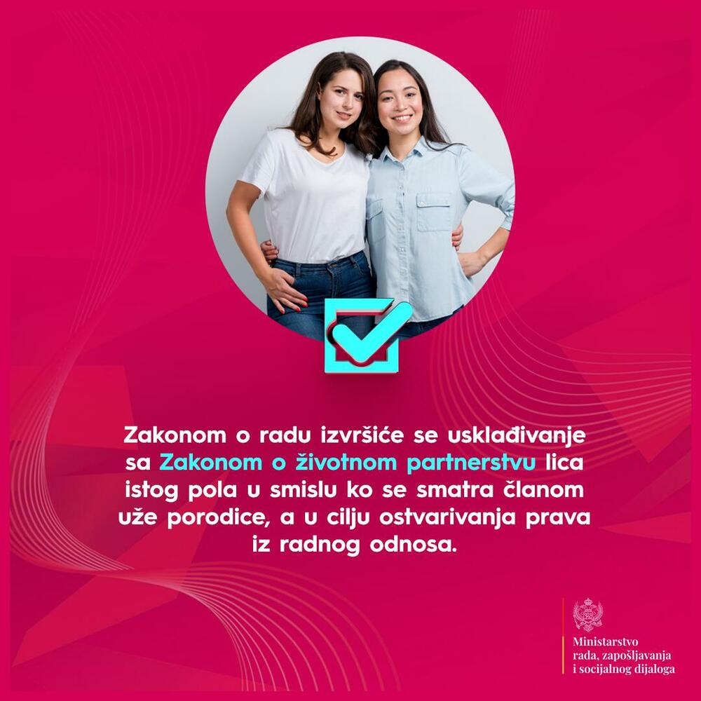 <p>Iz Ministarstva rada, zapošljavanja i socijalnog dijaloga su saopštili da je osnovni razlog za izradu izmjena i dopuna Zakona o radu, dalje usklađivanje radnog zakonodavstva sa pravnim tekovinama Evropske unije u okviru pregovaračkog poglavlja 19 i preporukama Međunarodne organizacije rada</p>