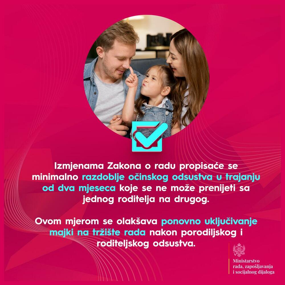 <p>Iz Ministarstva rada, zapošljavanja i socijalnog dijaloga su saopštili da je osnovni razlog za izradu izmjena i dopuna Zakona o radu, dalje usklađivanje radnog zakonodavstva sa pravnim tekovinama Evropske unije u okviru pregovaračkog poglavlja 19 i preporukama Međunarodne organizacije rada</p>