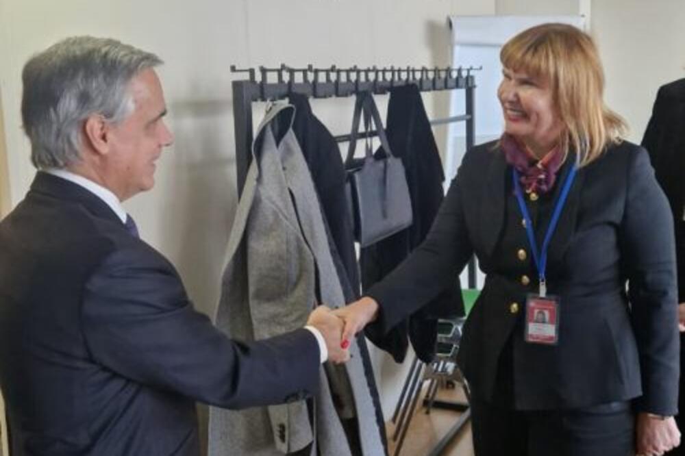 Valentina Pavličić i Džon Brandolini, Foto: Vrhovni sud Crne Gore