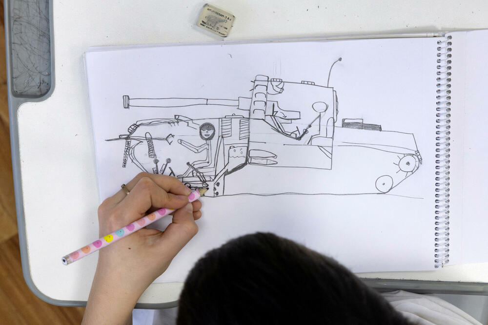 Iz učionice osnovne škole u Kijevu