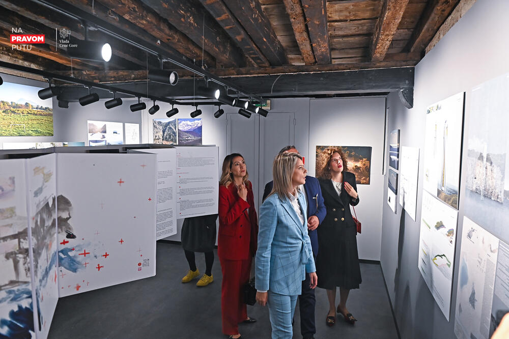 Sa otvaranja crnogorske postavke na XVIII Bijenalu arhitekture u Veneciji, 2023. godine 