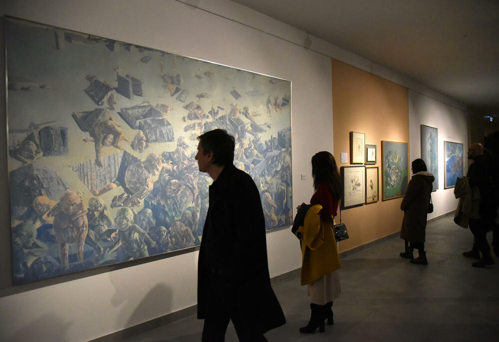 <p>Izložba djela Miodraga Dada Đurića otvorena je večeras u Crnogorskoj akademiji nauka i umjetnosti, u saradnji sa Fondacijom "Luča Artis". Upućena inicijativa da predstavljena kolekcija Novice Jovovića postane javno dobro, što je pozdravio i predsjednik Crne Gore, Jakov Milatović</p>