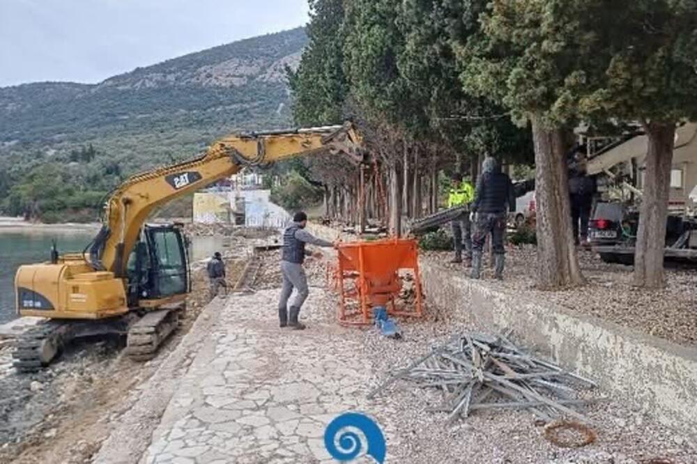 Radovi na uređenju plaže, Foto: Morsko dobro