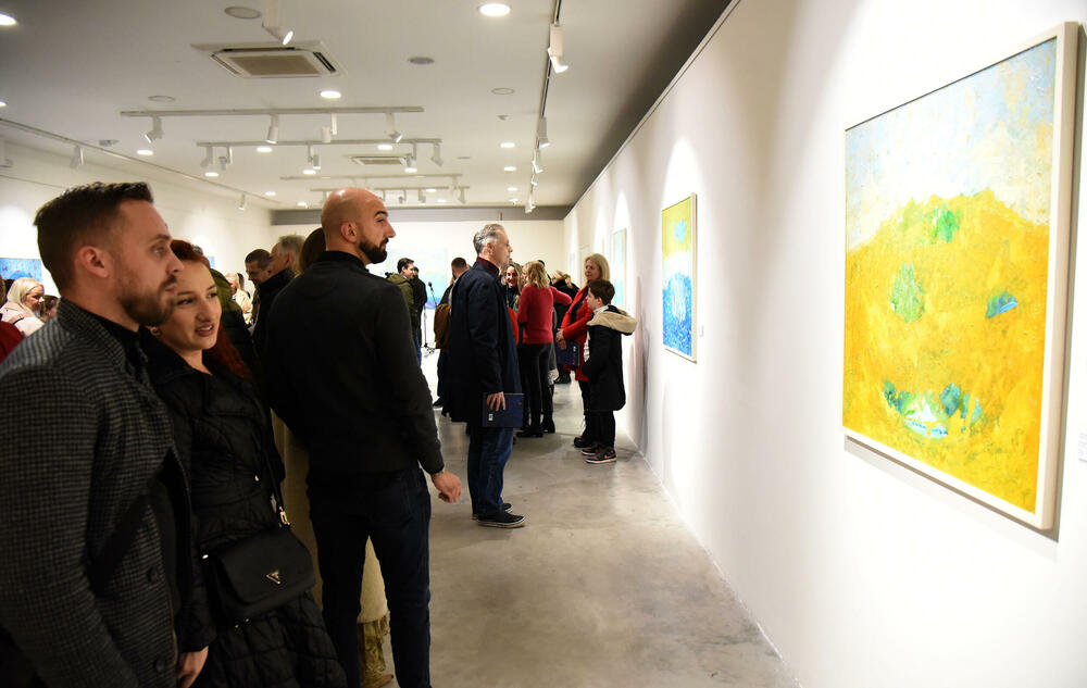 <p>Otvorena izložba Mirjane Marsenić Vujović u podgoričkoj Modernoj galeriji<br />  </p>