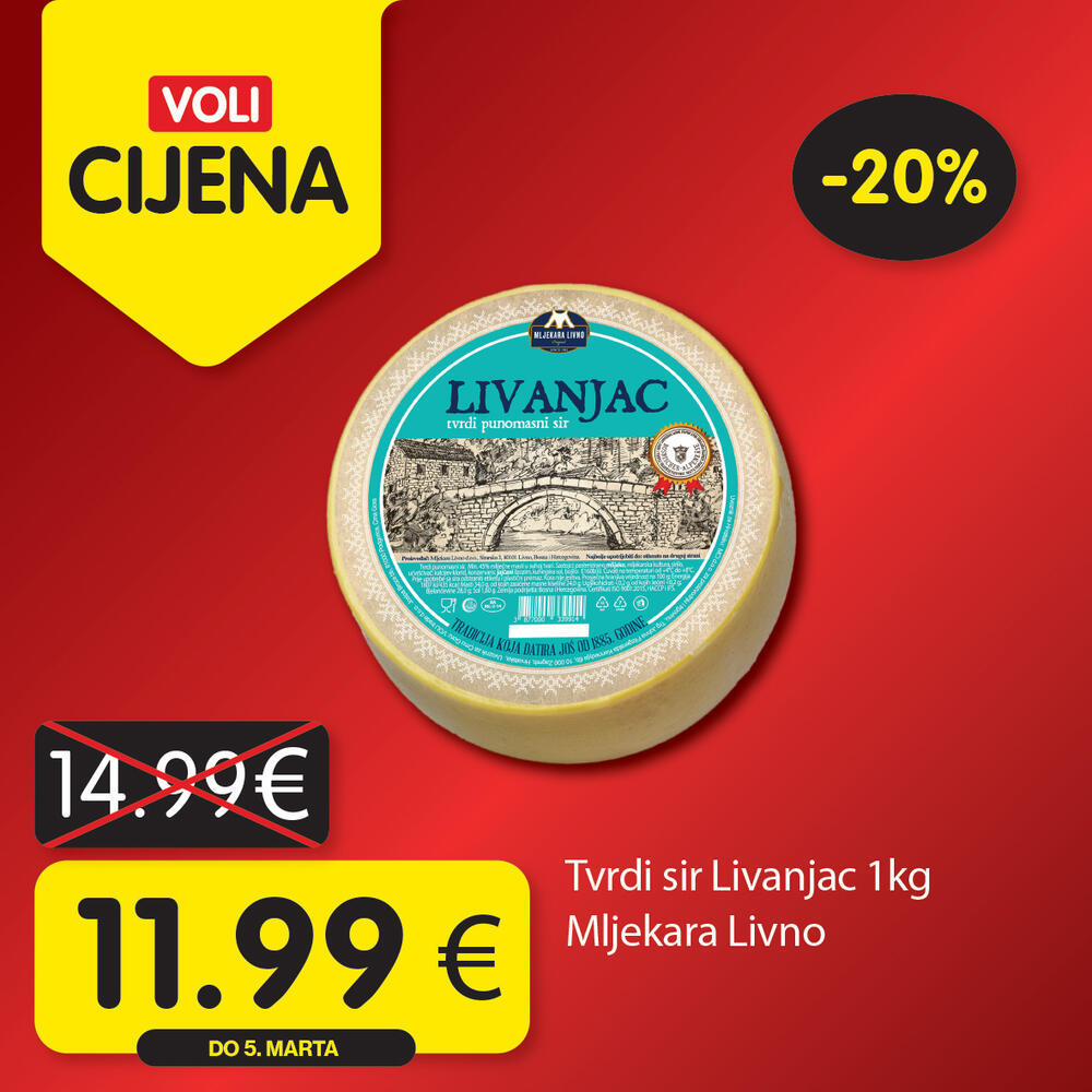 <p><em>Potražite proizvode sa specijalnom oznakom Voli cijena i uštedite vaš kućni budžet.</em></p>