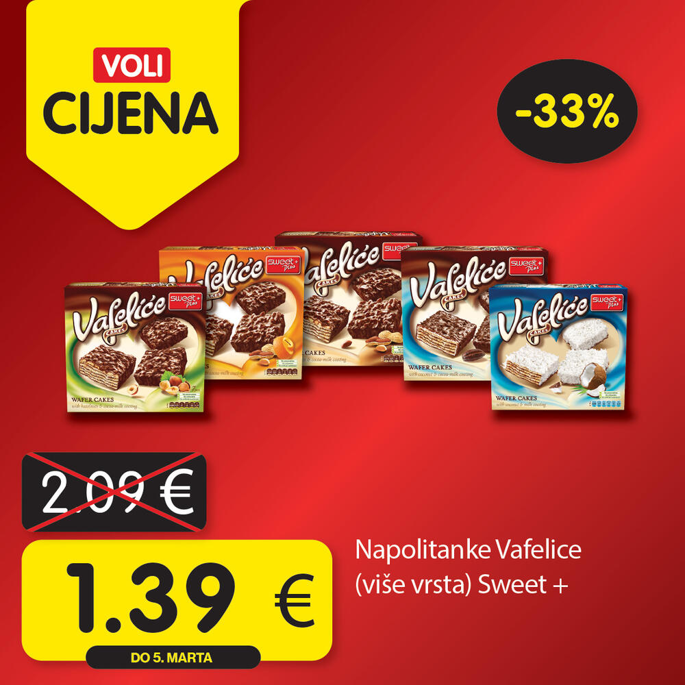 <p><em>Potražite proizvode sa specijalnom oznakom Voli cijena i uštedite vaš kućni budžet.</em></p>