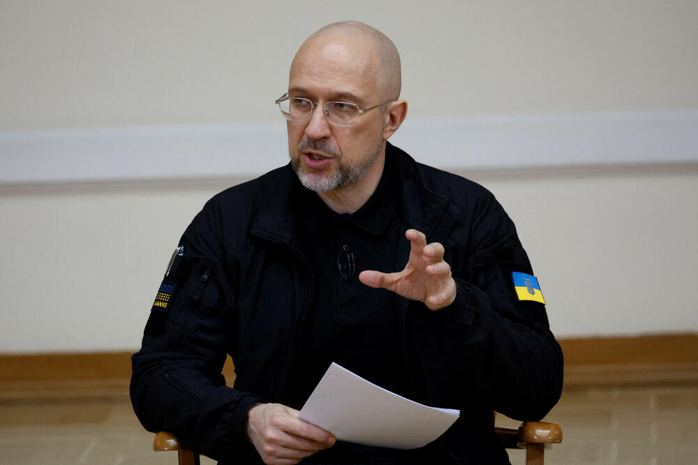 Denis Šmigal na konferenciji za novinare u Kijevu, Foto: Reuters