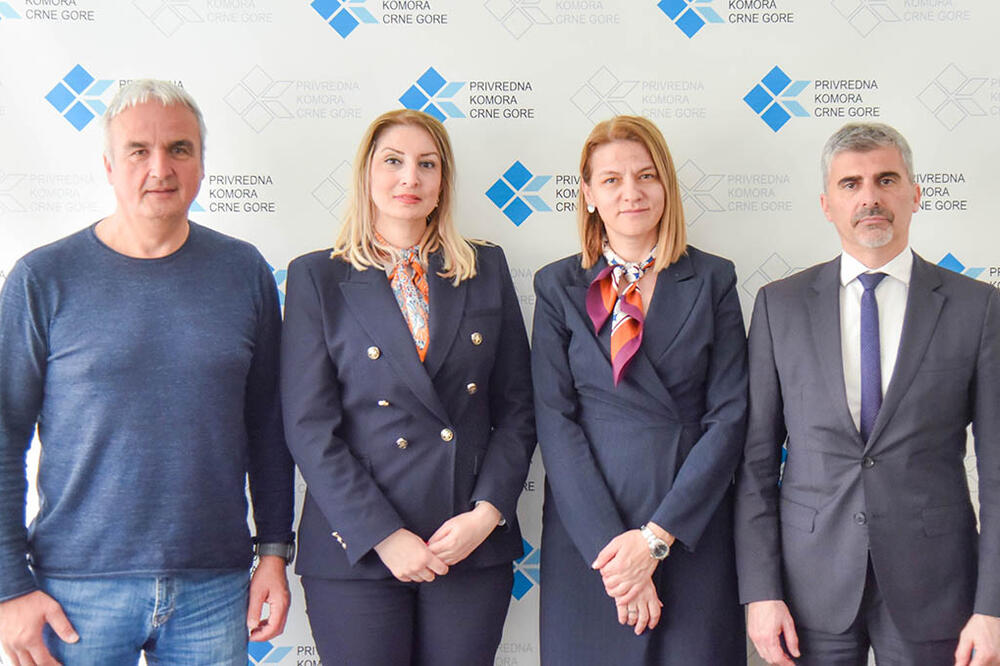 Drakić, Lalević, Kujović i Bošković, Foto: Privredna komora Crne Gore