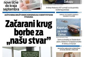 Naslovna strana "Vijesti" za 5. mart 2025.