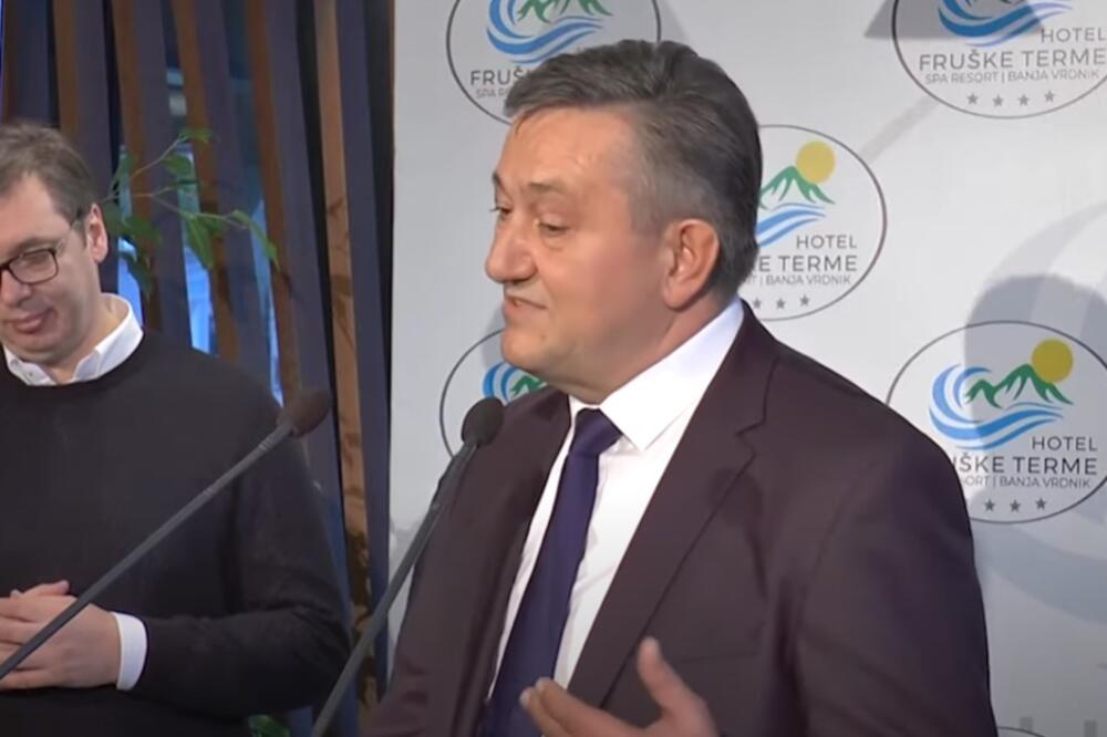 Cicmil govori na jednom događaju kojem je prisustvovao i Vučić, Foto: Screenshot/Youtube